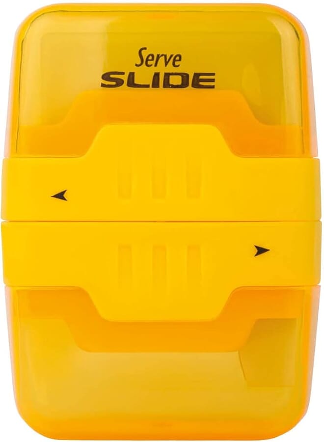 Serve sv-slide1fs slide 2 in 1 eraser and sharpener - yellow